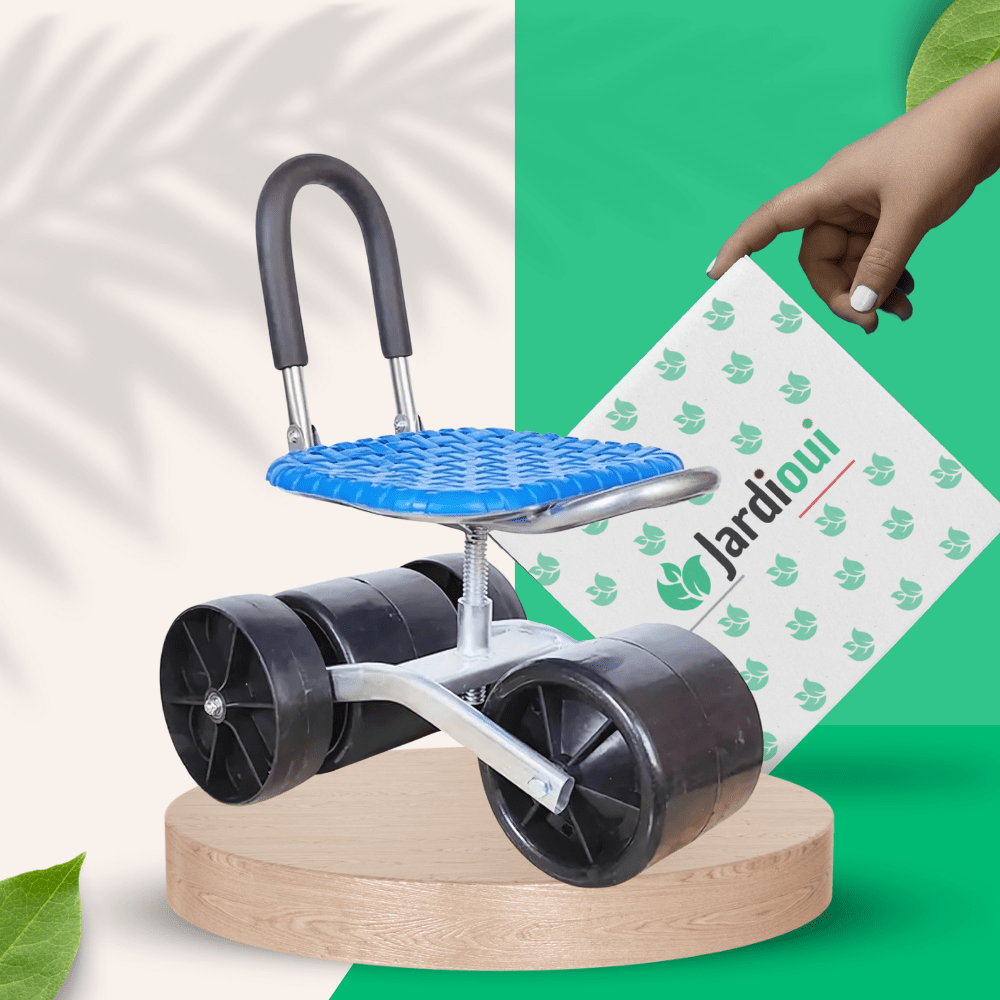 Jardioui Tabouret Roulant de Jardinage Ergonomique Ultra-confortable