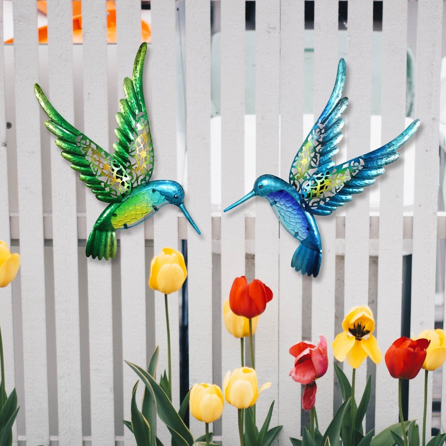 frJardioui Décoration Murale "Duo de Colibri"