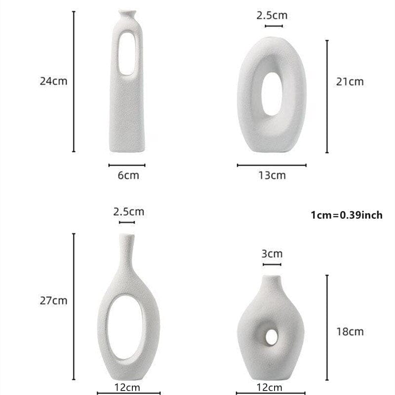frJardioui Vase Nordique Minimaliste en Céramique