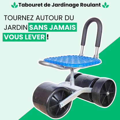 Tabouret Roulant de Jardinage Ergonomique Ultra-confortable