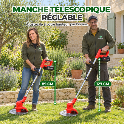 Coupe-Bordures et Débroussailleuse Sans Fil 3-en-1 – Haute Puissance