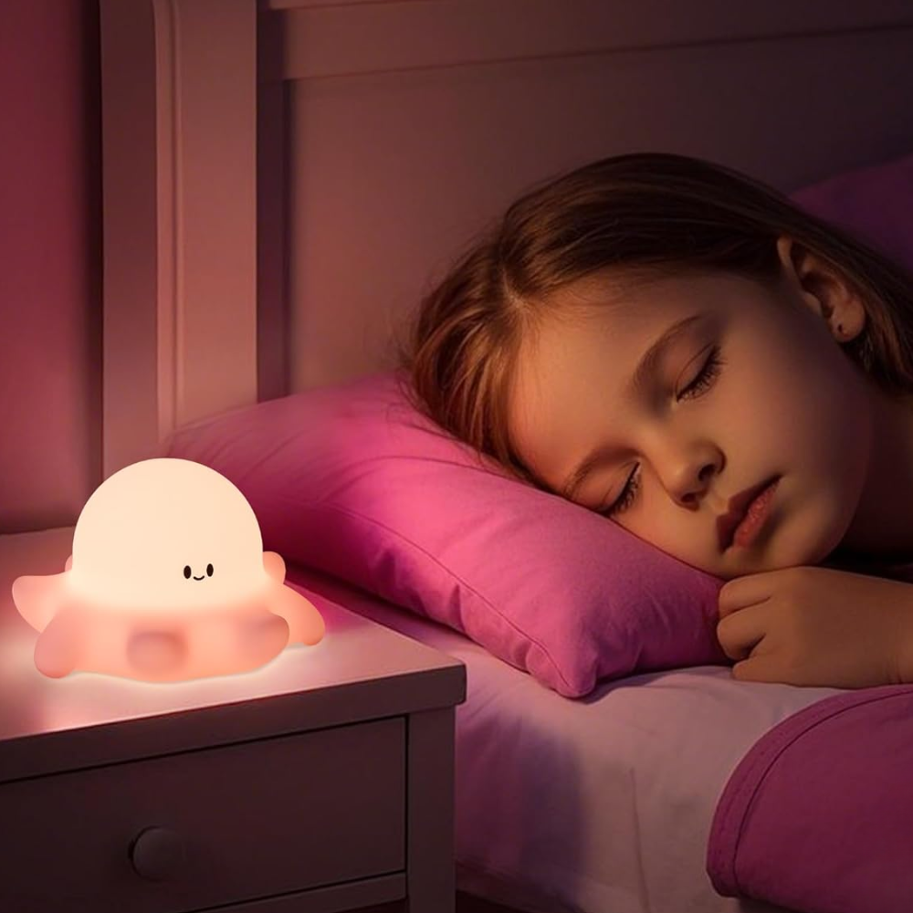 Jardioui 1 Veilleuse (34.90 €/ pcs) Veilleuse Pieuvre Tactile Apaisante