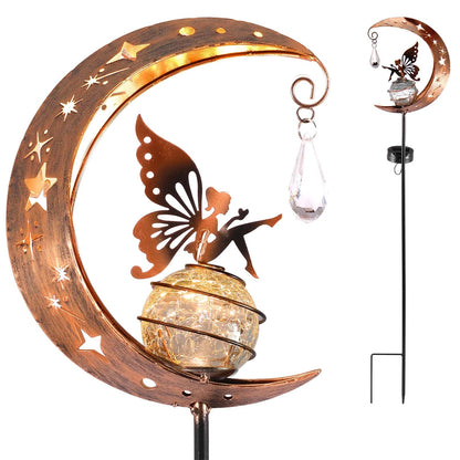 Jardioui 2 Lampes (29.90 €/ pcs) Lampe Solaire Lune Féerique Enchantée