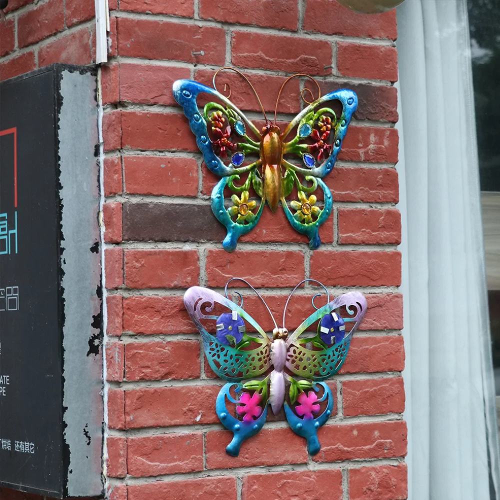 Jardioui 2 Papillons (14.90 €/ pcs) Papillon Mural Décoratif de Jardin