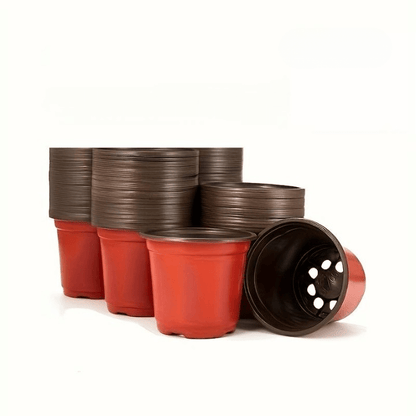 Jardioui 50 Pots Pot de Fleur Plastique Réutilisable