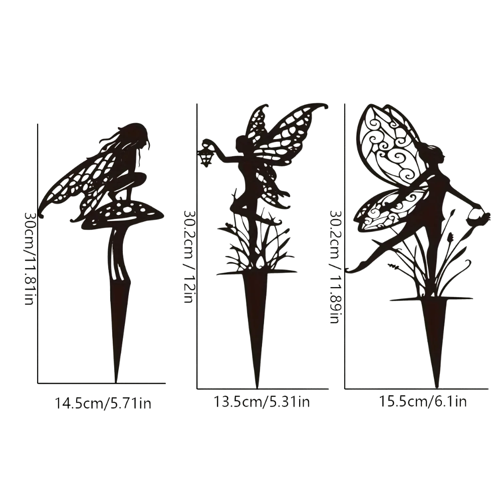 Jardioui Décoration de Jardin Fééerique en Métal