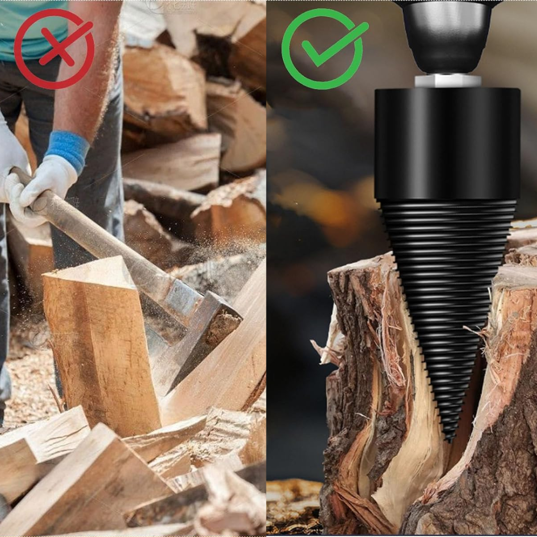 Jardioui Fendeur de Bûches Conique Ultra-Robuste