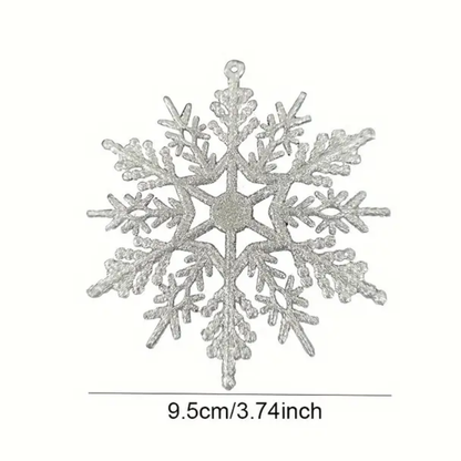 Jardioui Flocons de Neige Pailletés (Lot de 12)