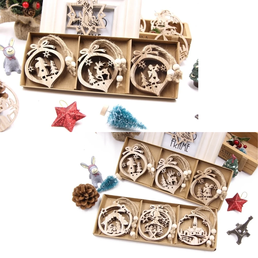 Jardioui Flocons de Noël Sculptés Élégants (Pack de 12)