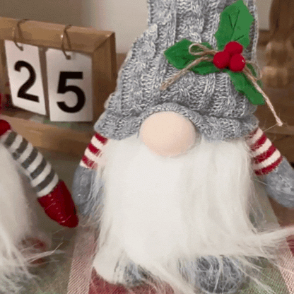 Jardioui Gnomes de Noël Tricotés Lumineux (Lot de 2 pièces)