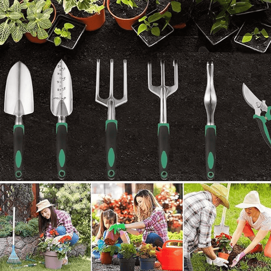 Jardioui Kit Complet de Jardinage - 11 Outils (8 PiĂšces + 3 Offerts)