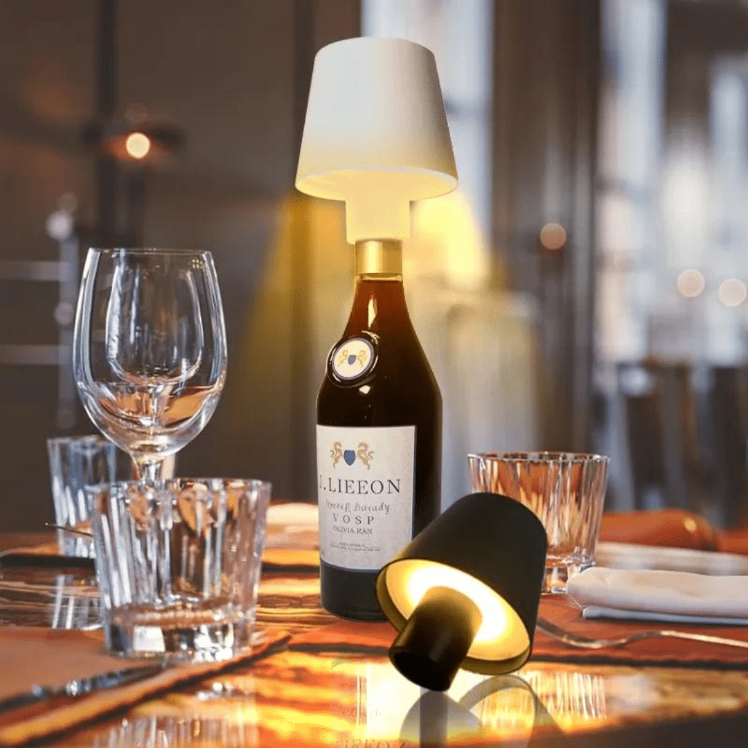 Jardioui Lampe LED Sans Fil Bouteille de Vin Innovante