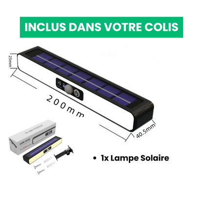 Jardioui Lampe Solaire Puissante à Détecteur de Mouvements