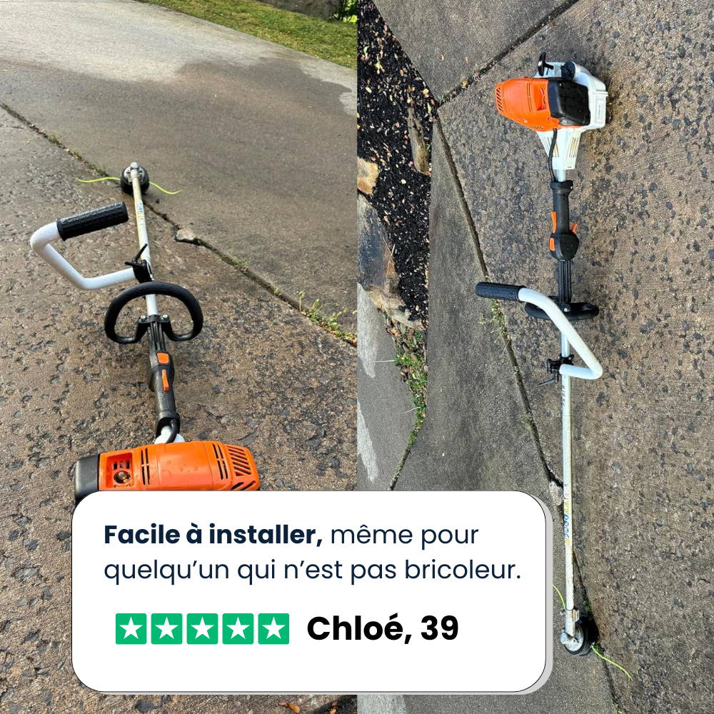 Jardioui Poignée Réglable Universelle pour Débroussailleuse (+1 Sangle Offerte)