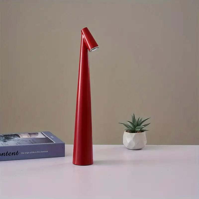 Jardioui Rouge Lampe de Bureau Tactile Créative