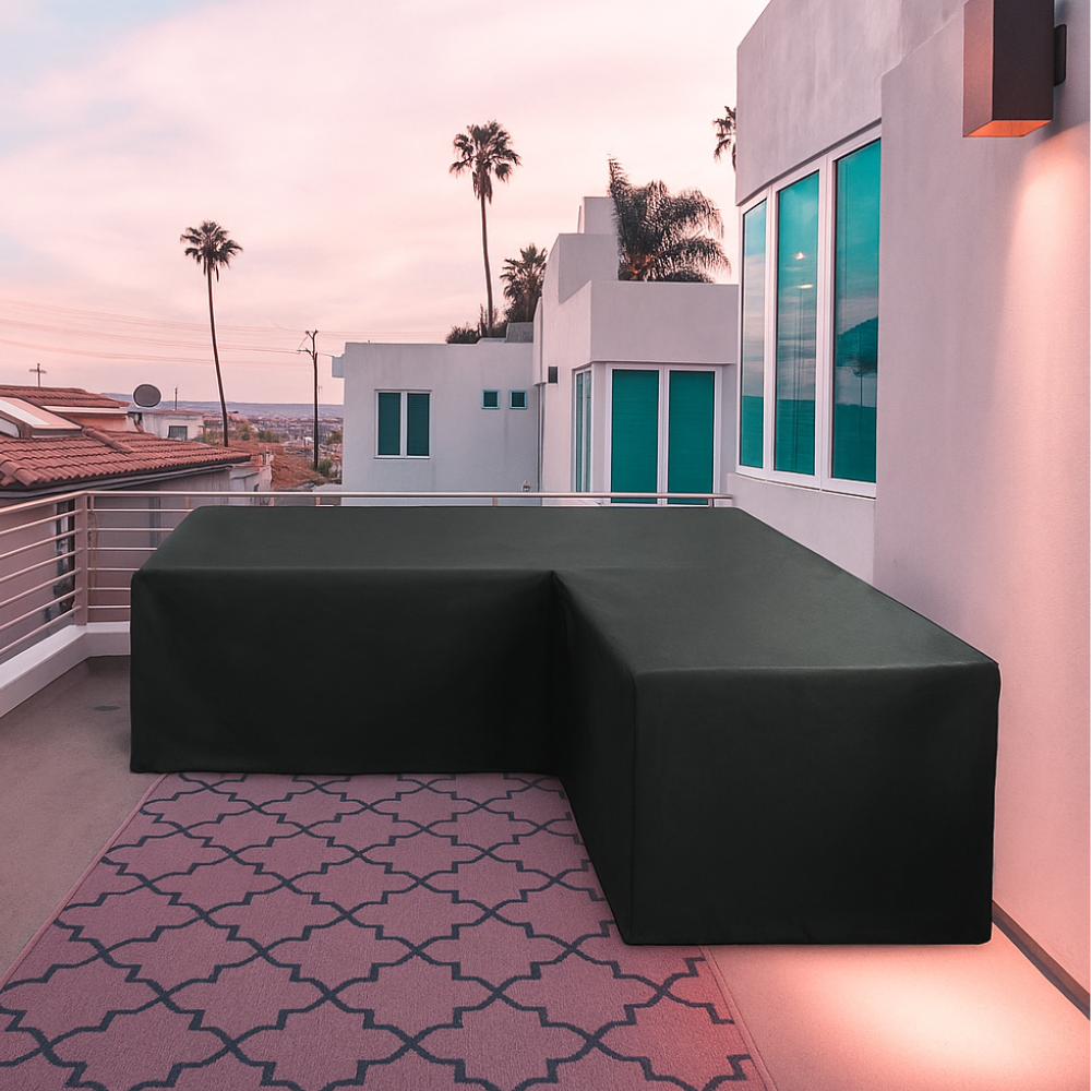 Jardioui S (155 x 95 x 68 cm) Housse Ultra-Résistante pour Canapé d'Extérieur