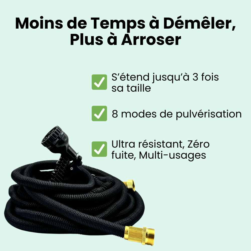 Jardioui Tuyau d'Arrosage Extensible Premium