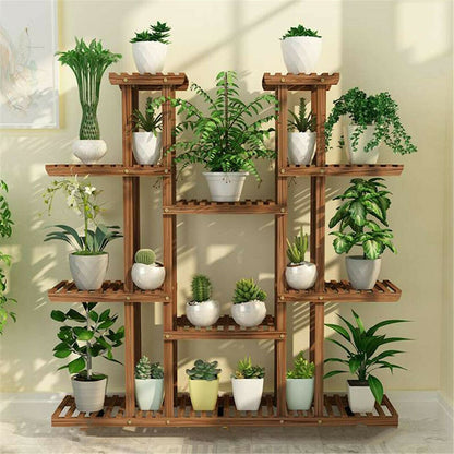 frJardioui étagère pour plante Étagère en Bois pour Pots de Fleurs "Lorea"