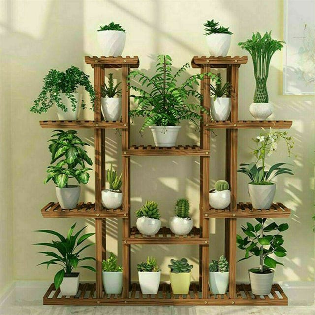 frJardioui étagère pour plante Étagère en Bois pour Pots de Fleurs "Lorea"