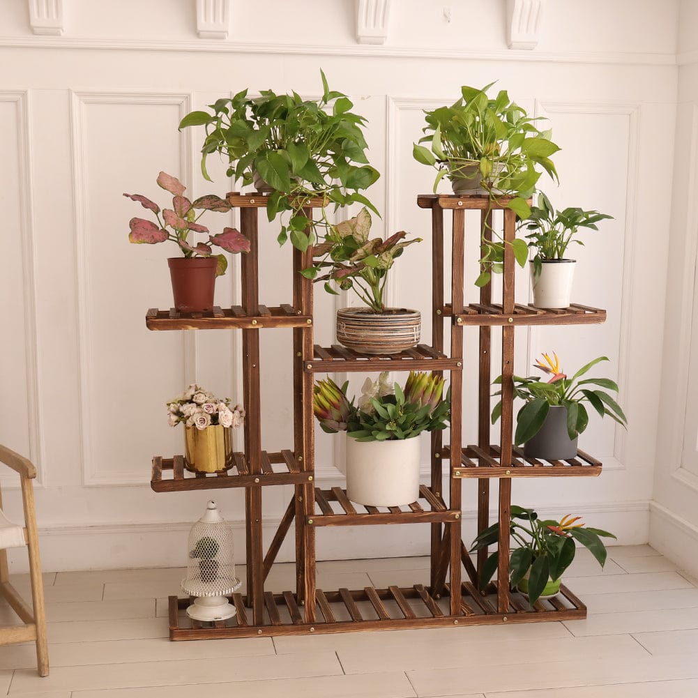frJardioui étagère pour plante Étagère en Bois pour Pots de Fleurs "Lorea"